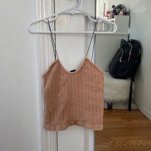 Brown tank top Size small